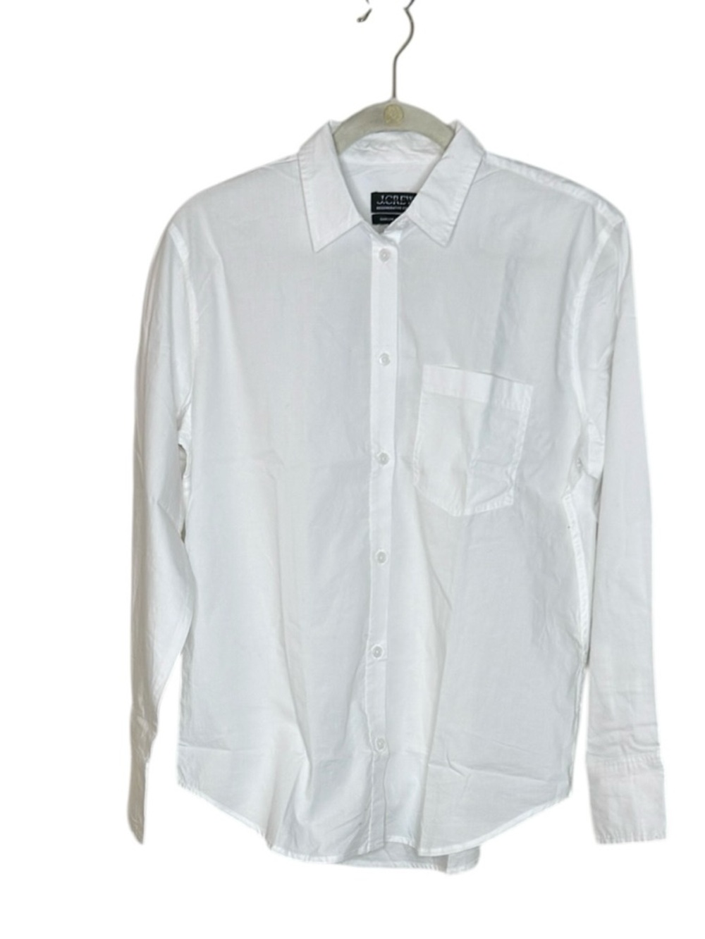 J. Crew Women’s Long Sleeve Garçon Poplin Button Down Blouse NWT 6 White - Picture 4 of 11